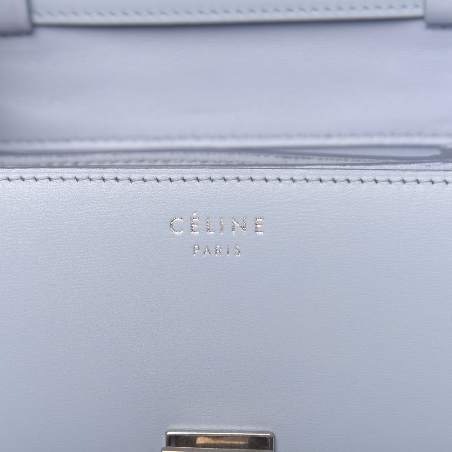 Smooth Calfskin Small Classic Box Flap Bag Pale Blue