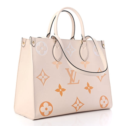 Louis Vuitton Empreinte Monogram Giant By The Pool Onthego MM Cream Saffron 2 of 4