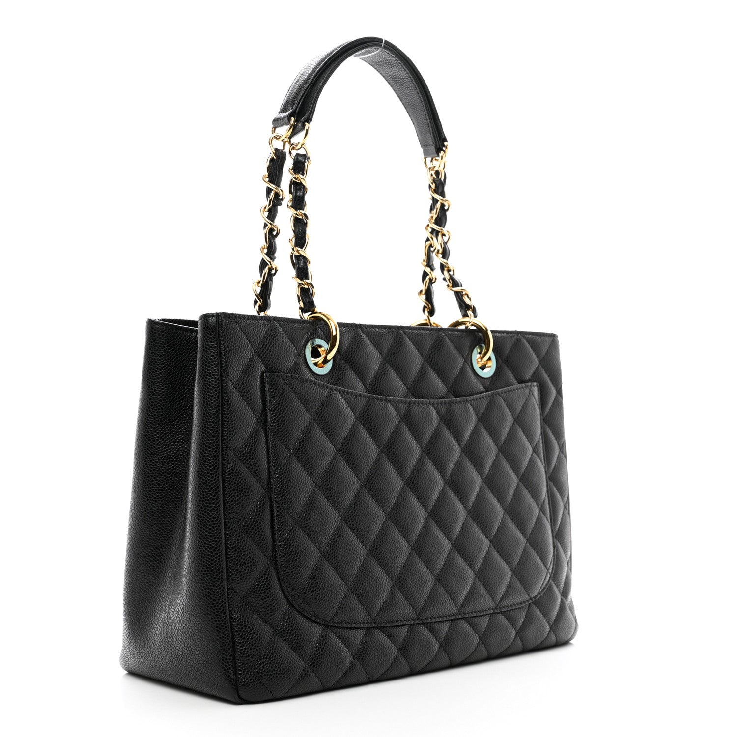 Chanel Caviar Quilted Grand Shopping Tote GST Black 3 of 10