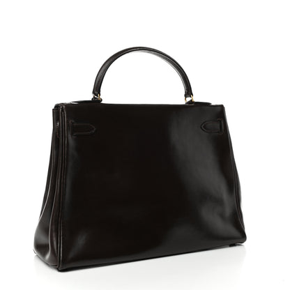 Hermes Box Kelly Retourne 32 Chocolate 2 of 13