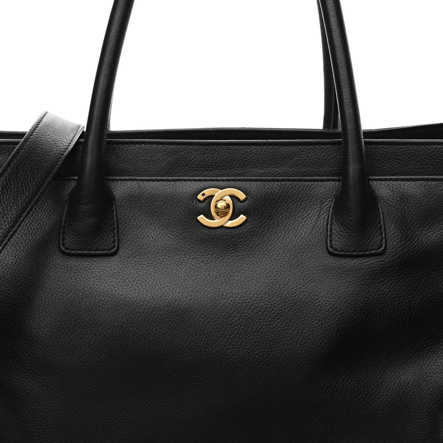 Chanel Calfskin Cerf Executive Shopper Tote Black 8 of 15
