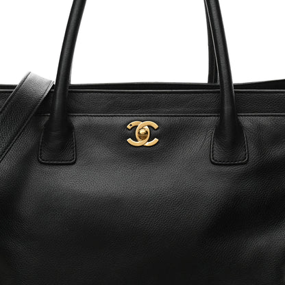 Chanel Calfskin Cerf Executive Shopper Tote Black 8 of 15