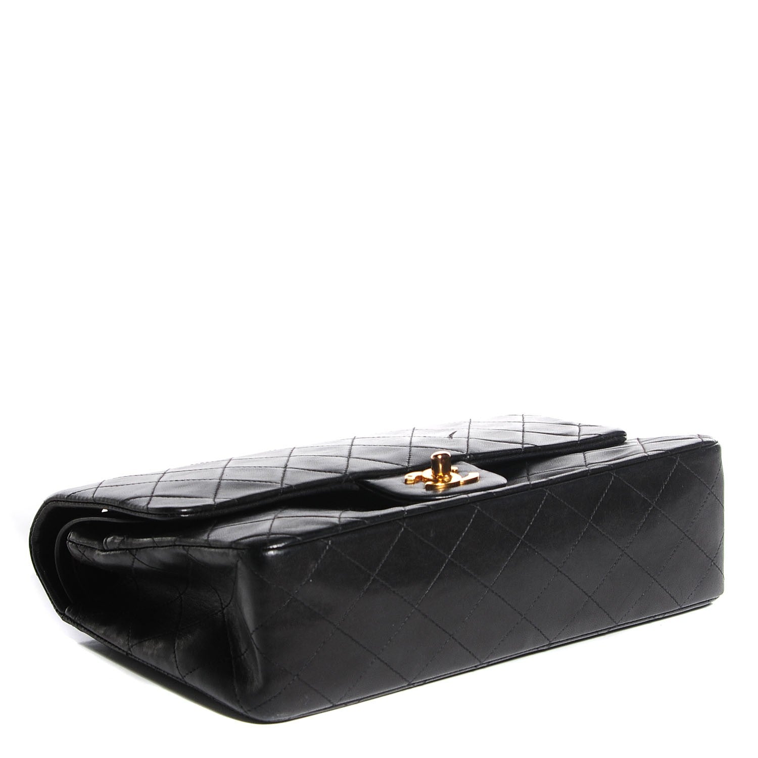 Chanel Lambskin Quilted Medium Double Flap Black 4 of 7