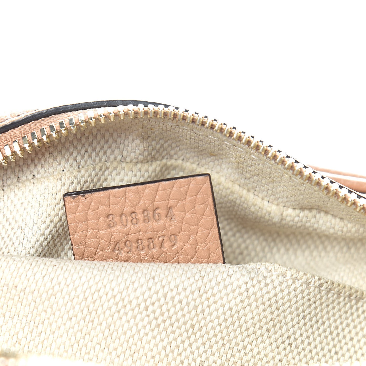 Pebbled Calfskin Small Soho Disco Bag Rose Beige