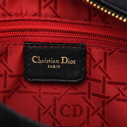 Christian Dior Suede Cannage Medium Lady Dior Black 6 of 17
