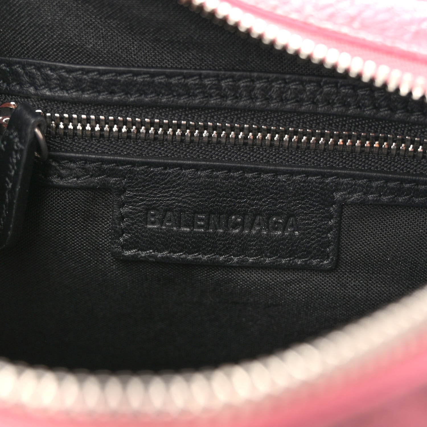 Balenciaga Agneau Arena Dirty Effect Mini Le Cagole Duffle Crossbody Bag Sweet Pink 6 of 9