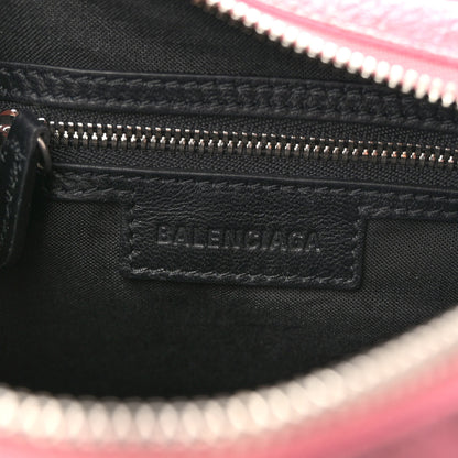 Balenciaga Agneau Arena Dirty Effect Mini Le Cagole Duffle Crossbody Bag Sweet Pink 6 of 9