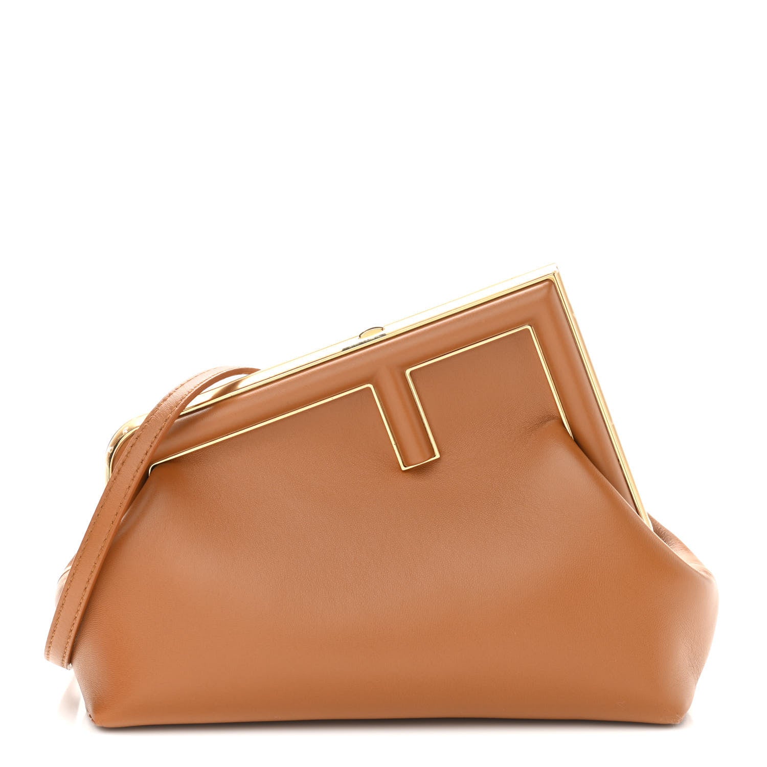 Fendi Shiny Nappa Small Fendi First Caramello 1 of 11