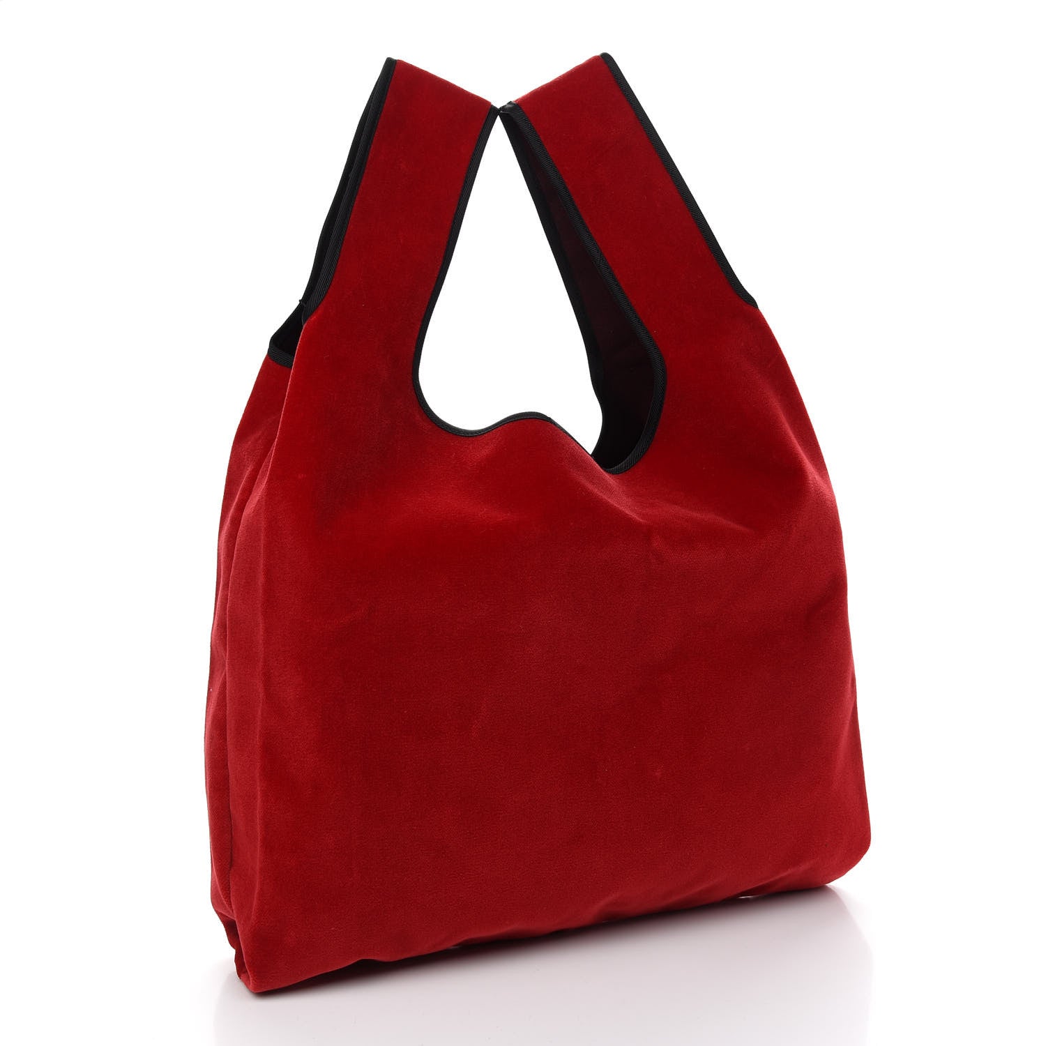 Dolce & Gabbana Velvet Logo Market Shopping Bag Red 3 of 8