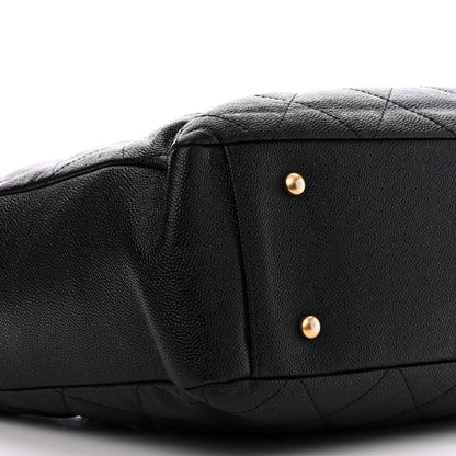 Chanel Caviar Quilted Small Shopping Tote Black 9 of 11