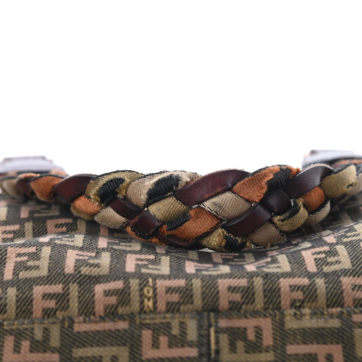 Fendi Zucchino Braided Roll Tote Multicolor 21 of 21