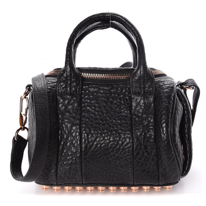 Alexander Wang Pebbled Lambskin Mini Rockie Black Rose Gold Hardware 1 of 11