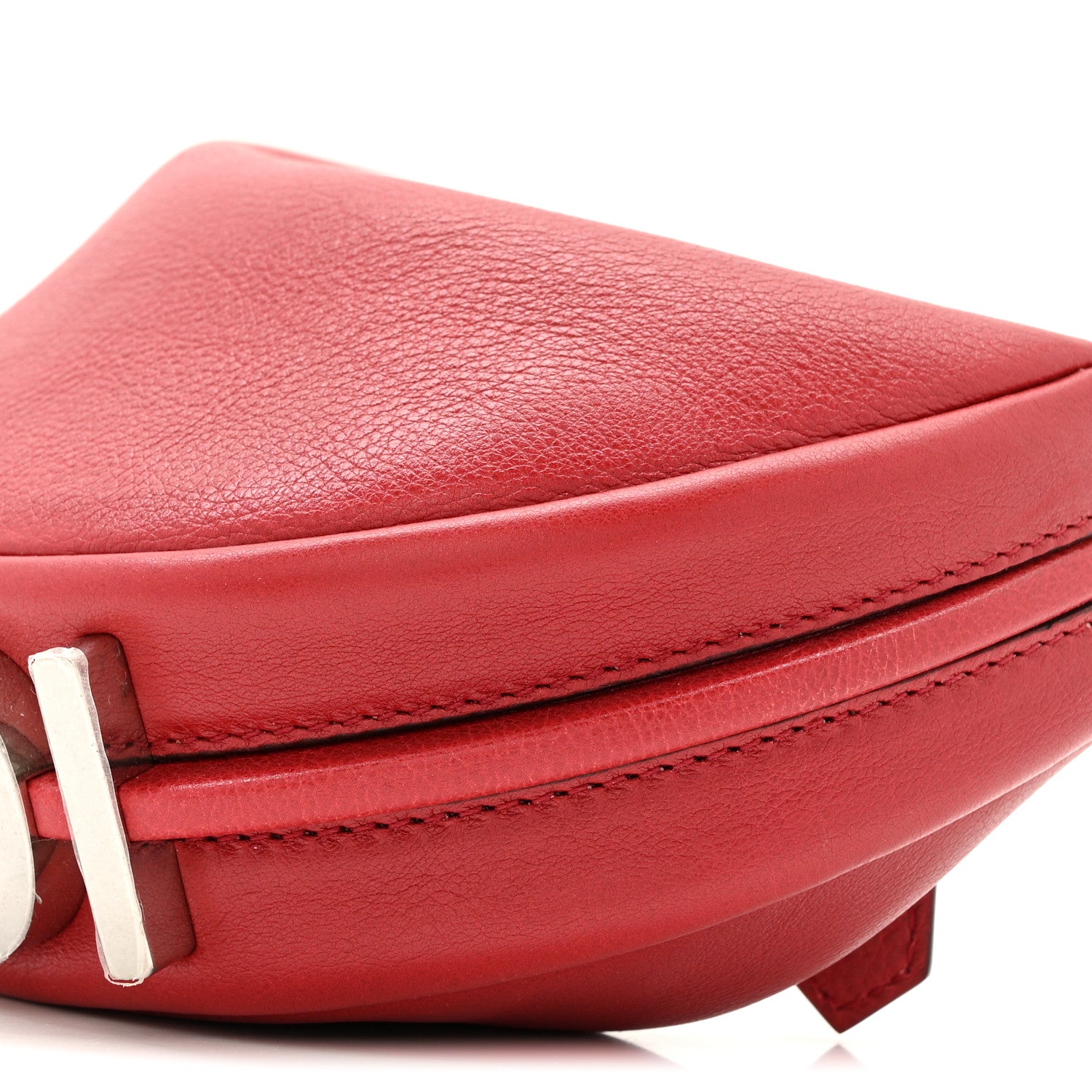 Fendi Vitello Grace New Matte Nano Fendigraphy Hobo Charm Scarlet 18 of 19