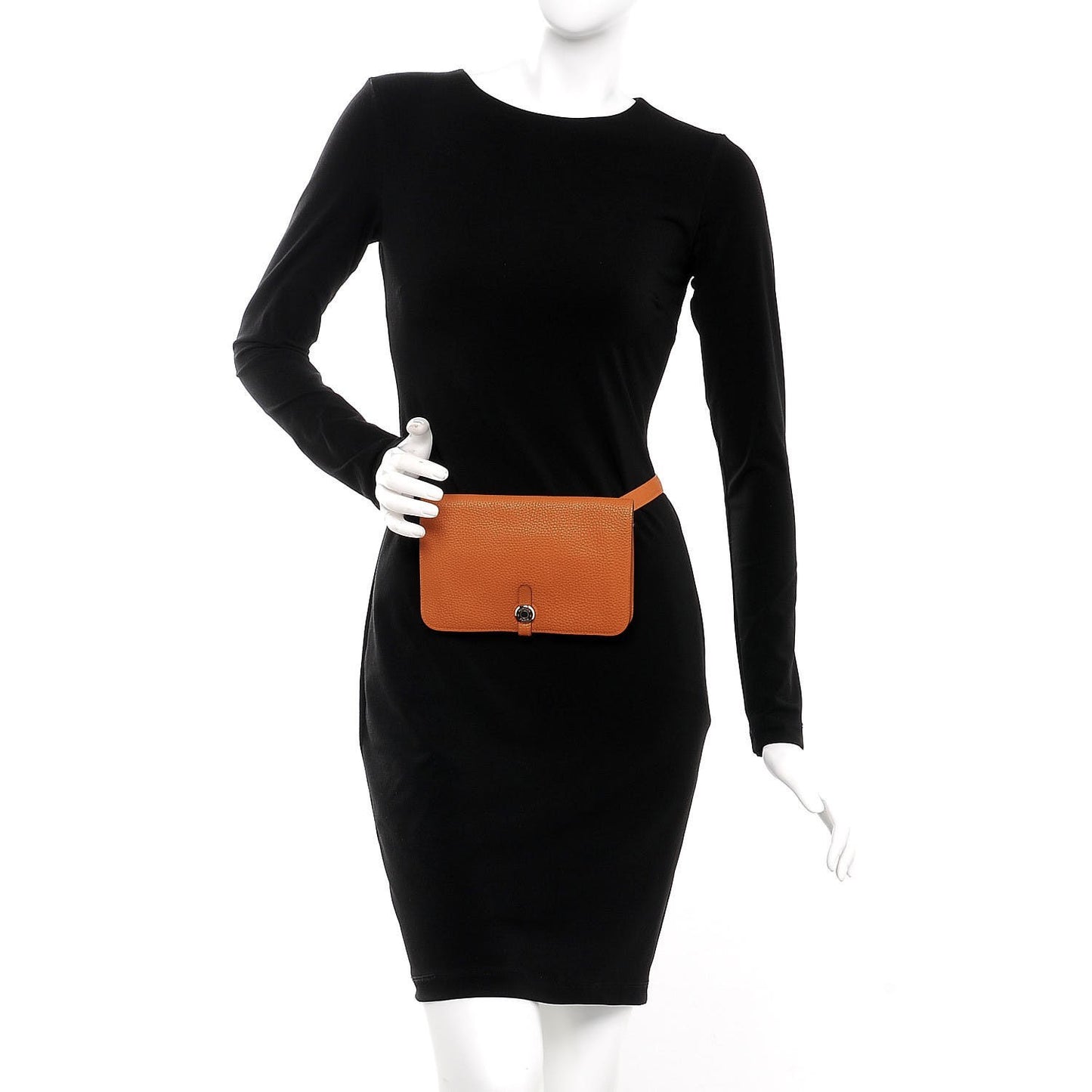 Togo Dogon Wallet Waist Pouch Potiron