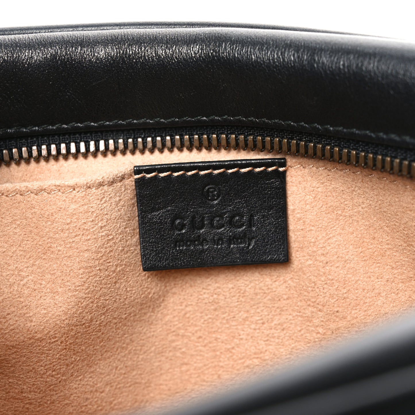 Calfskin Matelasse Small GG Marmont Chain Shoulder Bag Black