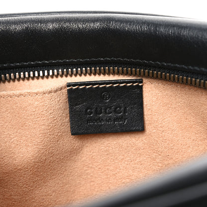 Gucci Calfskin Matelasse Small GG Marmont Chain Shoulder Bag Black 6 of 10