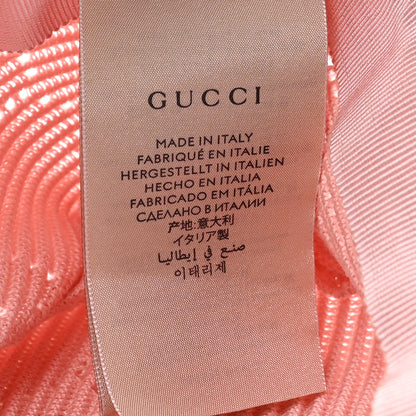 Gucci Cotton Crochet GG Monogram Bucket Hat M Pink 8 of 9