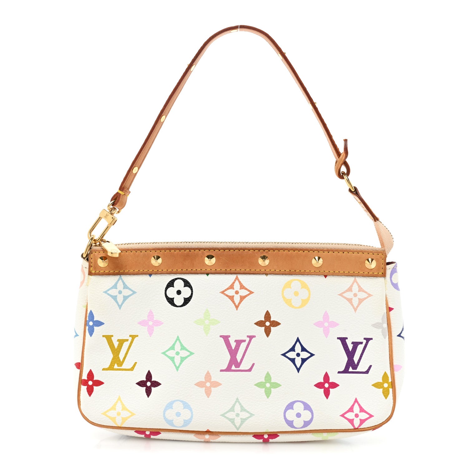 Louis Vuitton Monogram Multicolor Pochette Accessories White 1 of 14