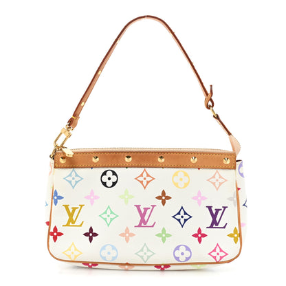 Louis Vuitton Monogram Multicolor Pochette Accessories White 1 of 14