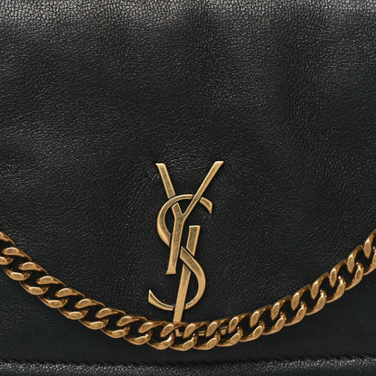 Saint Laurent Lambskin Quilted Monogram Mini Nolita Black 8 of 10