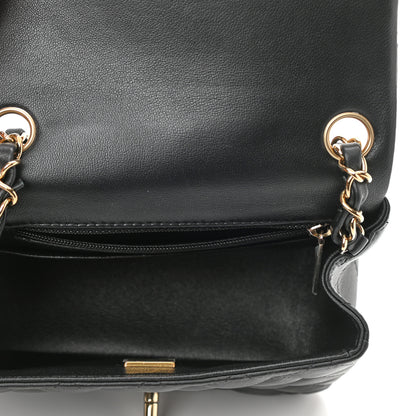 Chanel Lambskin Quilted Mini Square Flap Black 5 of 11