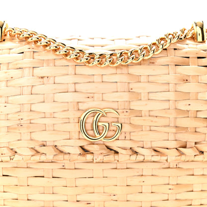 Gucci Glazed Wicker Mini Cestino Shoulder Bag Natural 8 of 10