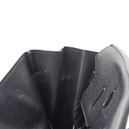 Hermes Taurillon Clemence Birkin 35 Black 14 of 44