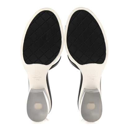 Chanel PVC Lambskin Logo Mules 41 Black 6 of 12