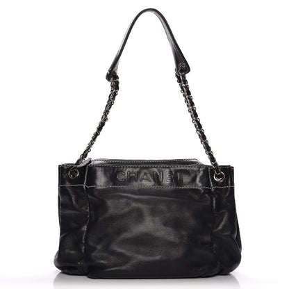 Chanel Lambskin Lax Accordion Hobo Black 1 of 9