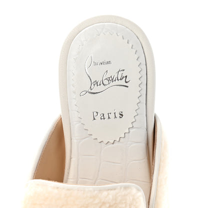 Christian Louboutin Navy Coolito Donna Slippers 35.5 White 7 of 10