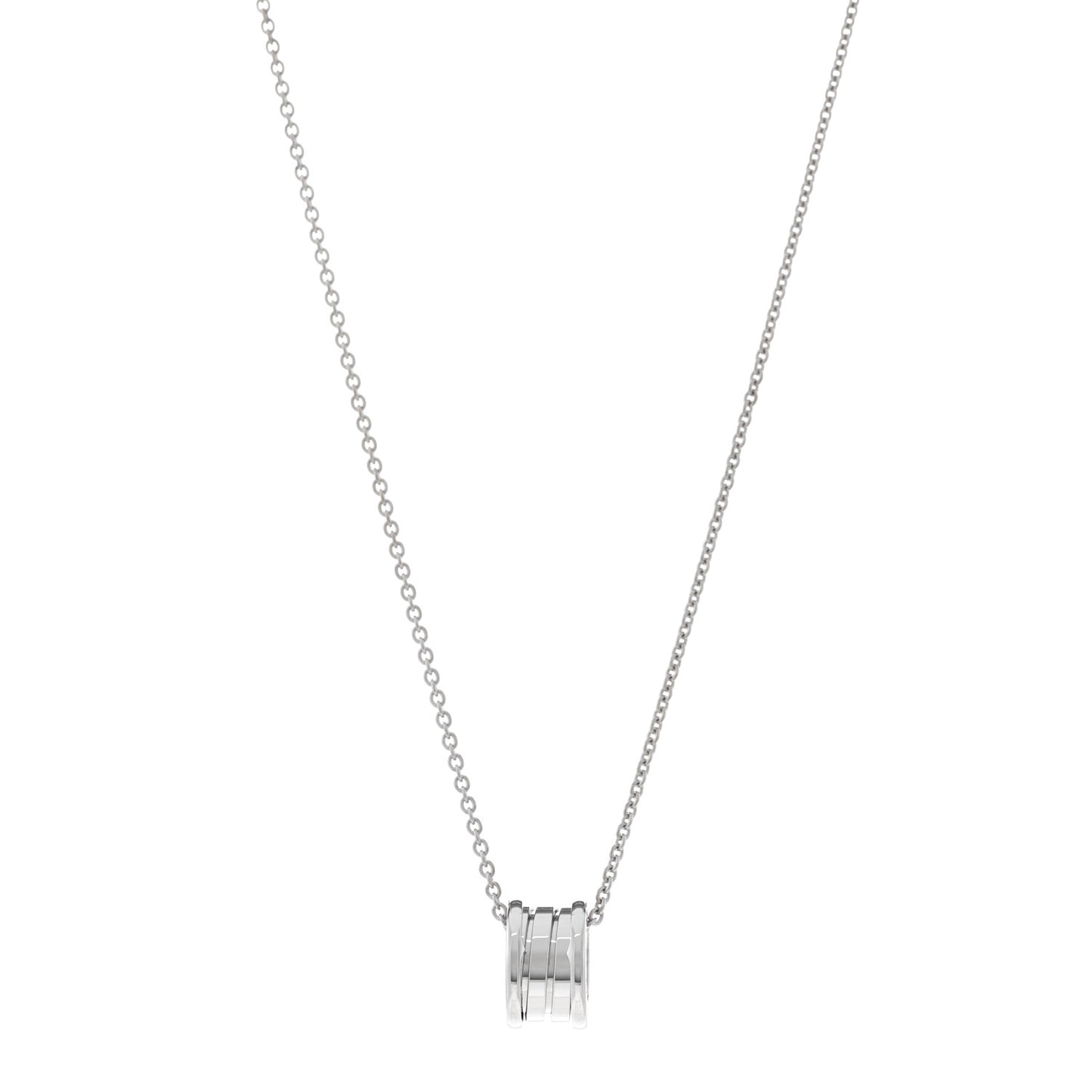 18K White Gold B.Zero1 Pendant Necklace