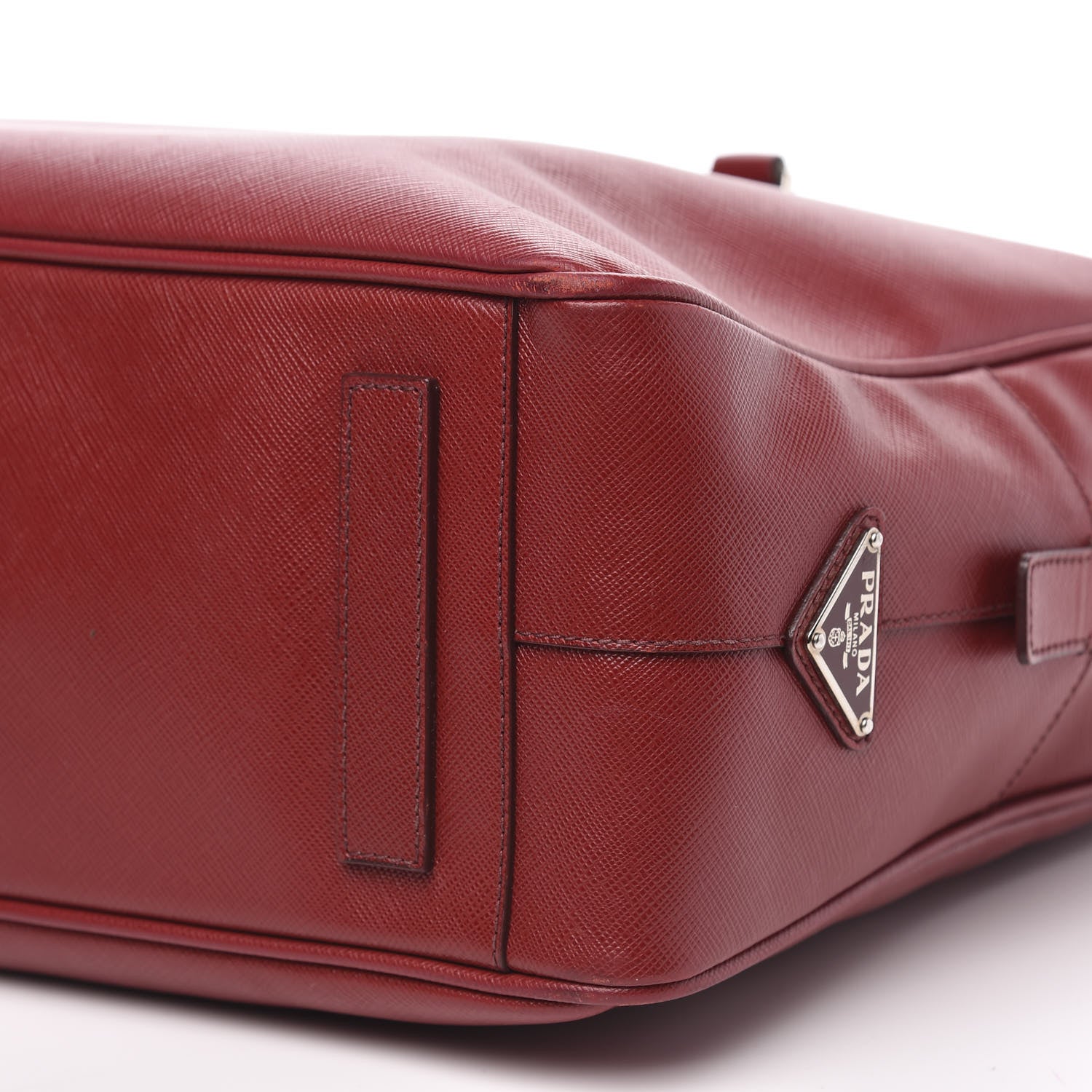 Prada Saffiano Travel Briefcase Rubino 9 of 14