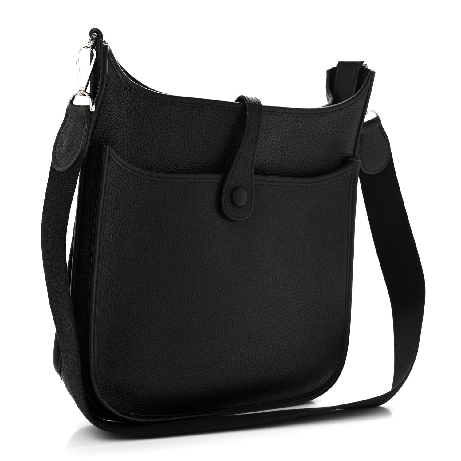 Hermes Taurillon Clemence Evelyne II PM  Black 3 of 12