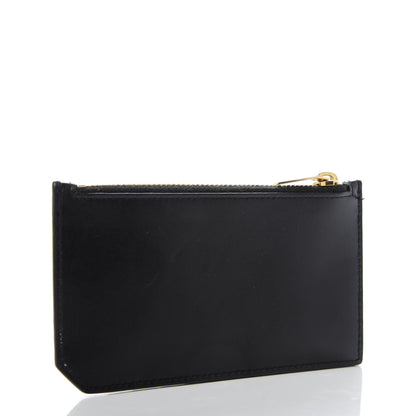Saint Laurent Calfskin 5 Fragments Zip Pouch Card Holder Black 3 of 11