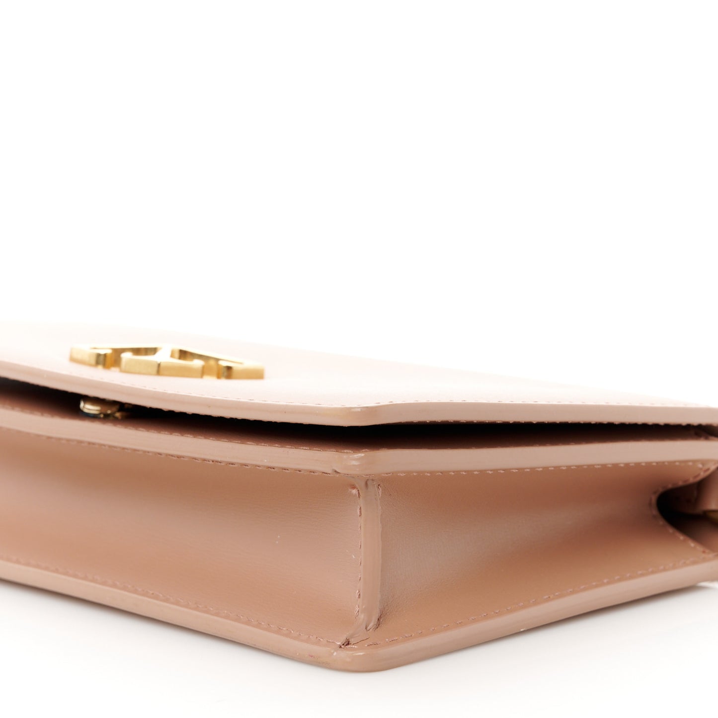 OFF WHITE Calfskin Jitney 0.5 Shoulder Bag Brown