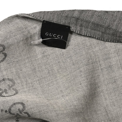 Gucci Wool Silk GG Monogram GGNat Scarf Lead 3 of 4