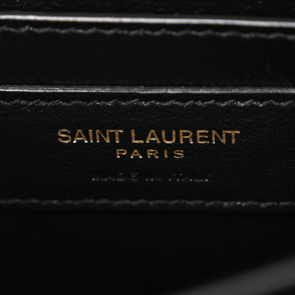 Saint Laurent Grain De Poudre Mini Classic Monogram Cassandra Top Handle Black 6 of 10
