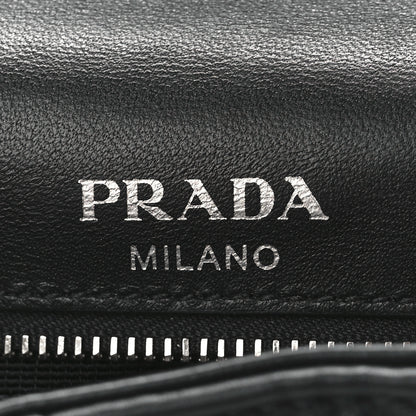 Prada Nappa Gaufre Small Chain Flap Shoulder Bag Black 6 of 13