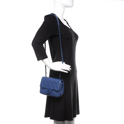Chanel Caviar Quilted Incognito Mini Square Flap Dark Blue 2 of 10