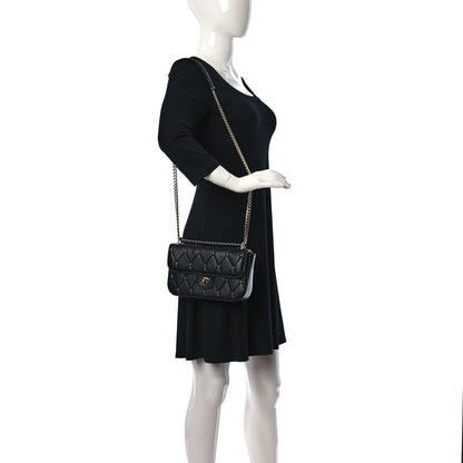 Miu Miu Pattina Nappa Crystal Studded Flap Bag Black 2 of 8