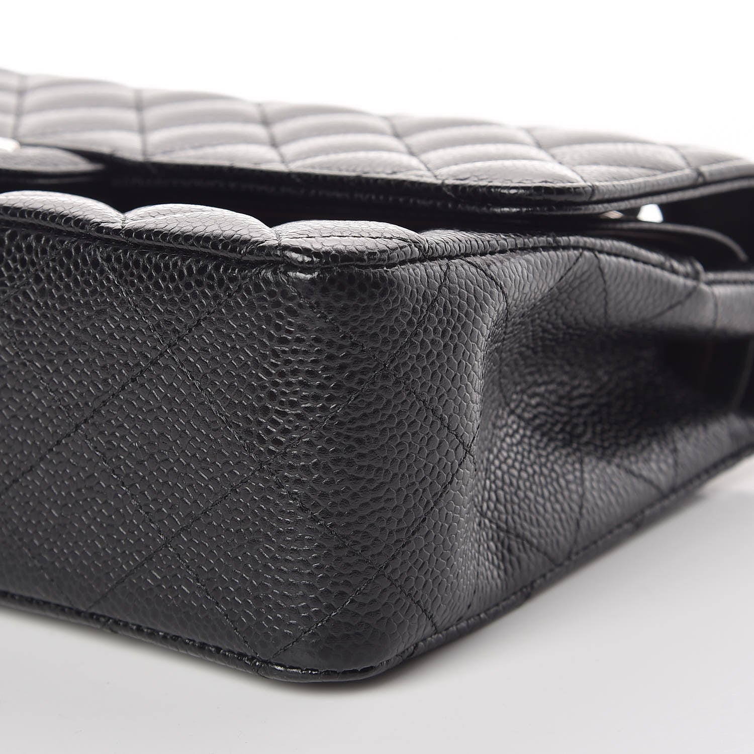 Chanel Caviar Quilted Medium Double Flap Black 9 of 10