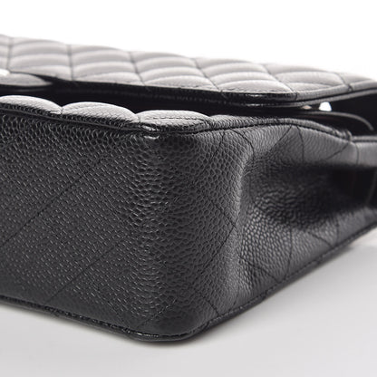 Chanel Caviar Quilted Medium Double Flap Black 9 of 10