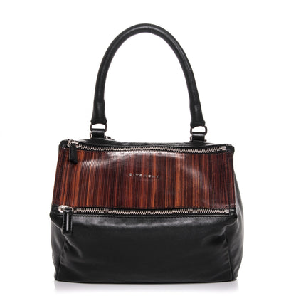 Givenchy Smooth Calfskin Wood Paneled Medium Pandora Black 1 of 7