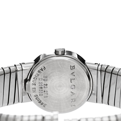 Bulgari Stainless Steel Diamond 23mm Tubogas Quartz Watch Black 4 of 4