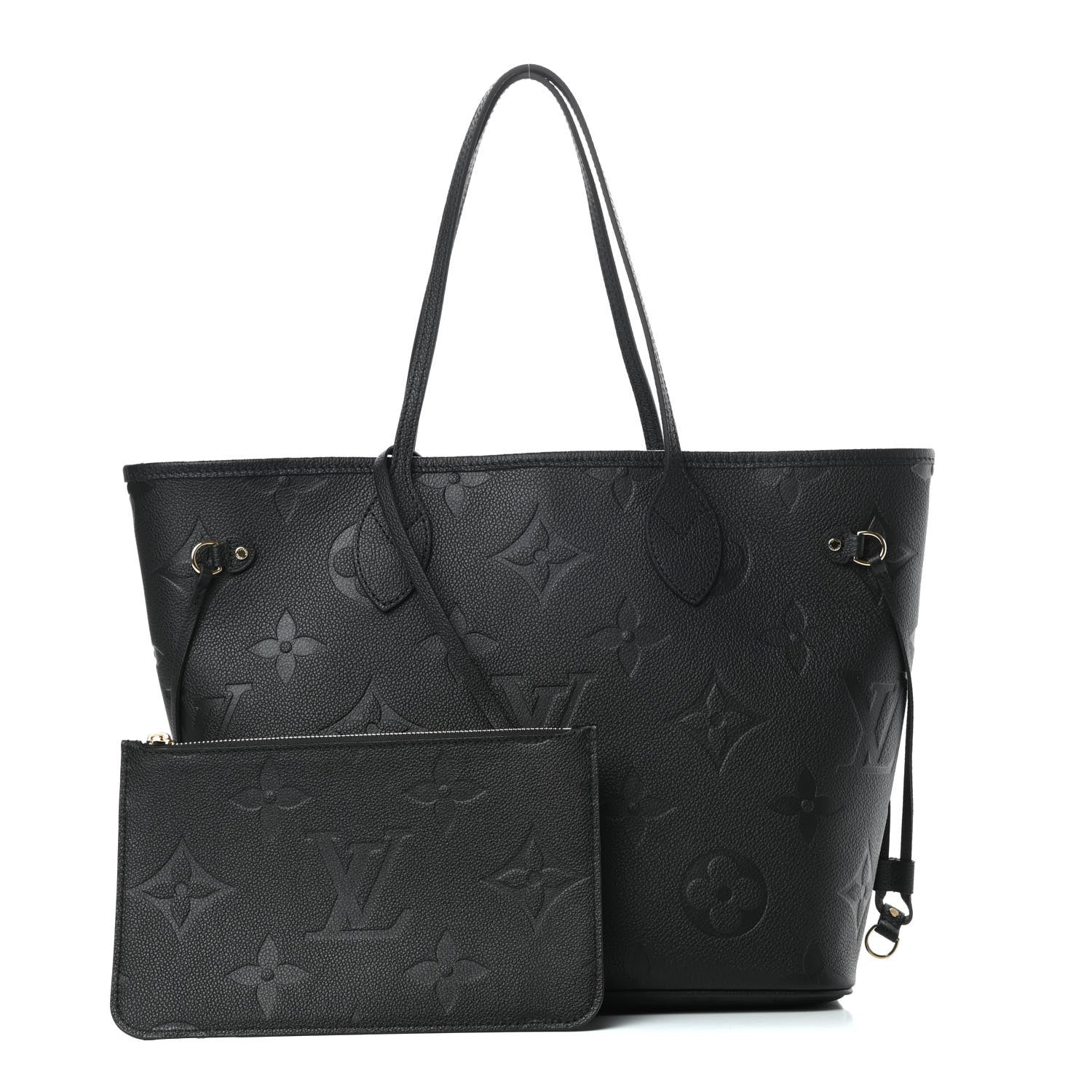 Louis Vuitton Empreinte Monogram Giant Neverfull MM Black 1 of 12