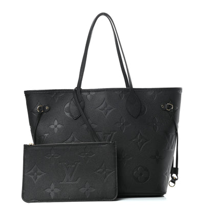 Louis Vuitton Empreinte Monogram Giant Neverfull MM Black 1 of 12