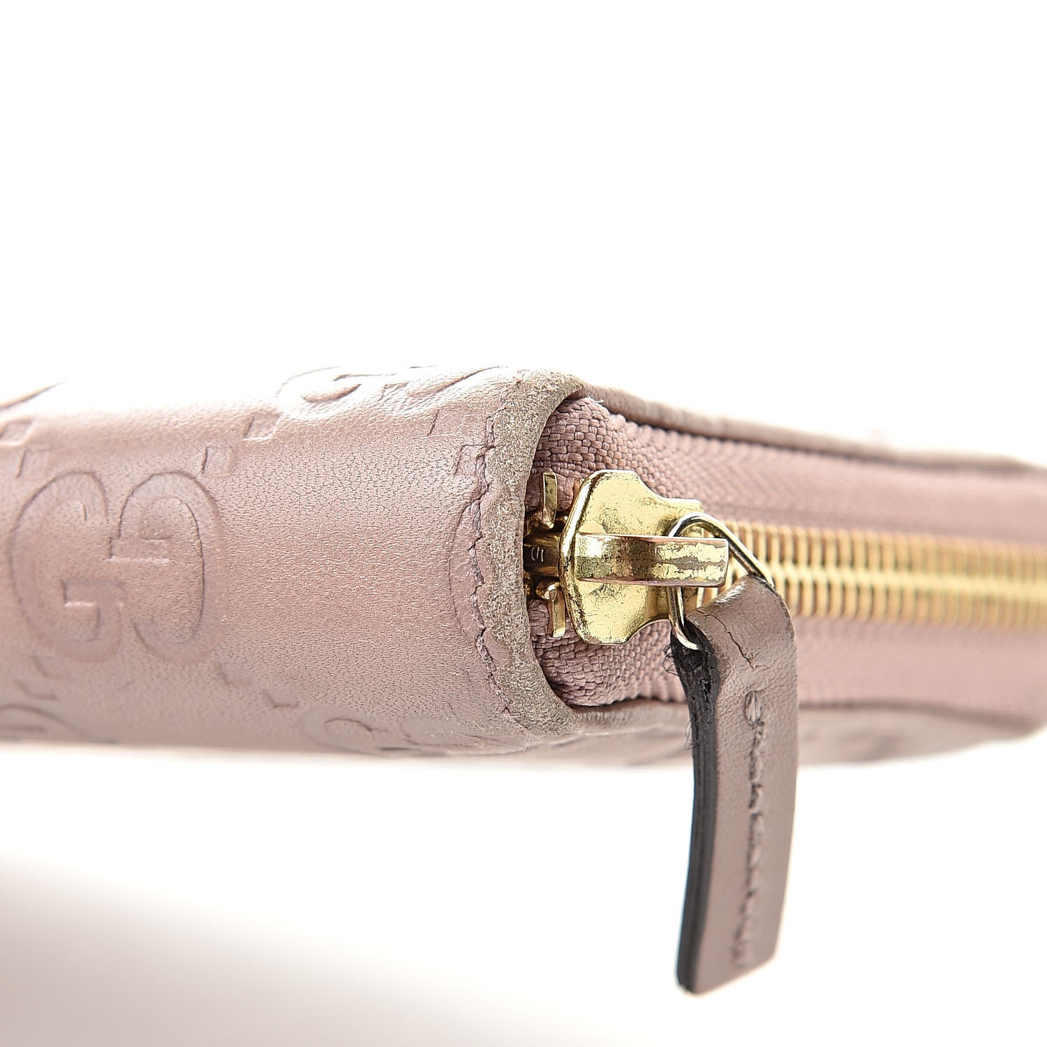 Gucci Guccissima Zip Around Wallet Pink 10 of 13