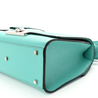 Moynat Taurillon Blush Rejane PM Turquoise 9 of 9