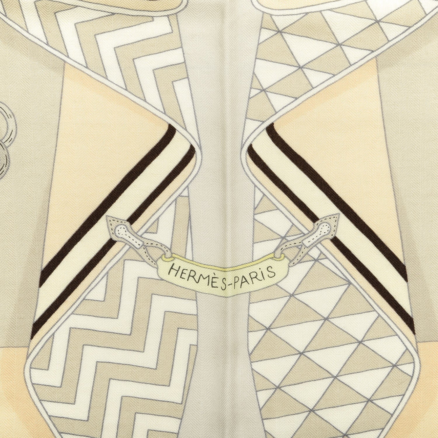 Hermes Cashmere Silk Bouquets Shawl 140 2 of 3