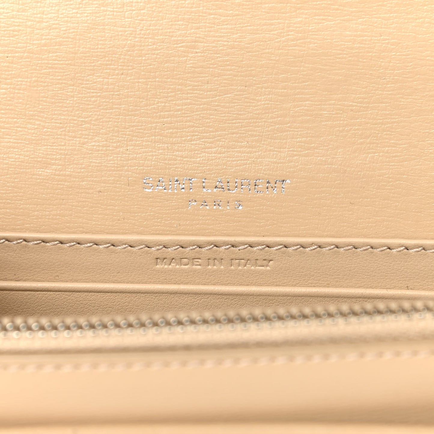 Calfskin Monogram Sunset Chain Wallet Nude Powder